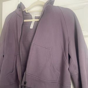 Scuba Oversized Full Zip Dusky Lavender